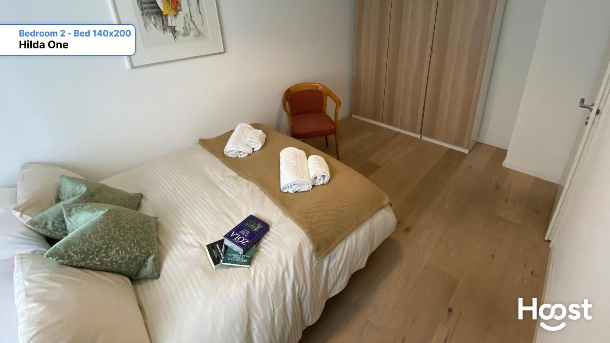 H1 With 4,5 Room, Bathroom, Kitchen, Central, Quiet & Modern With Office 취리히 외부 사진