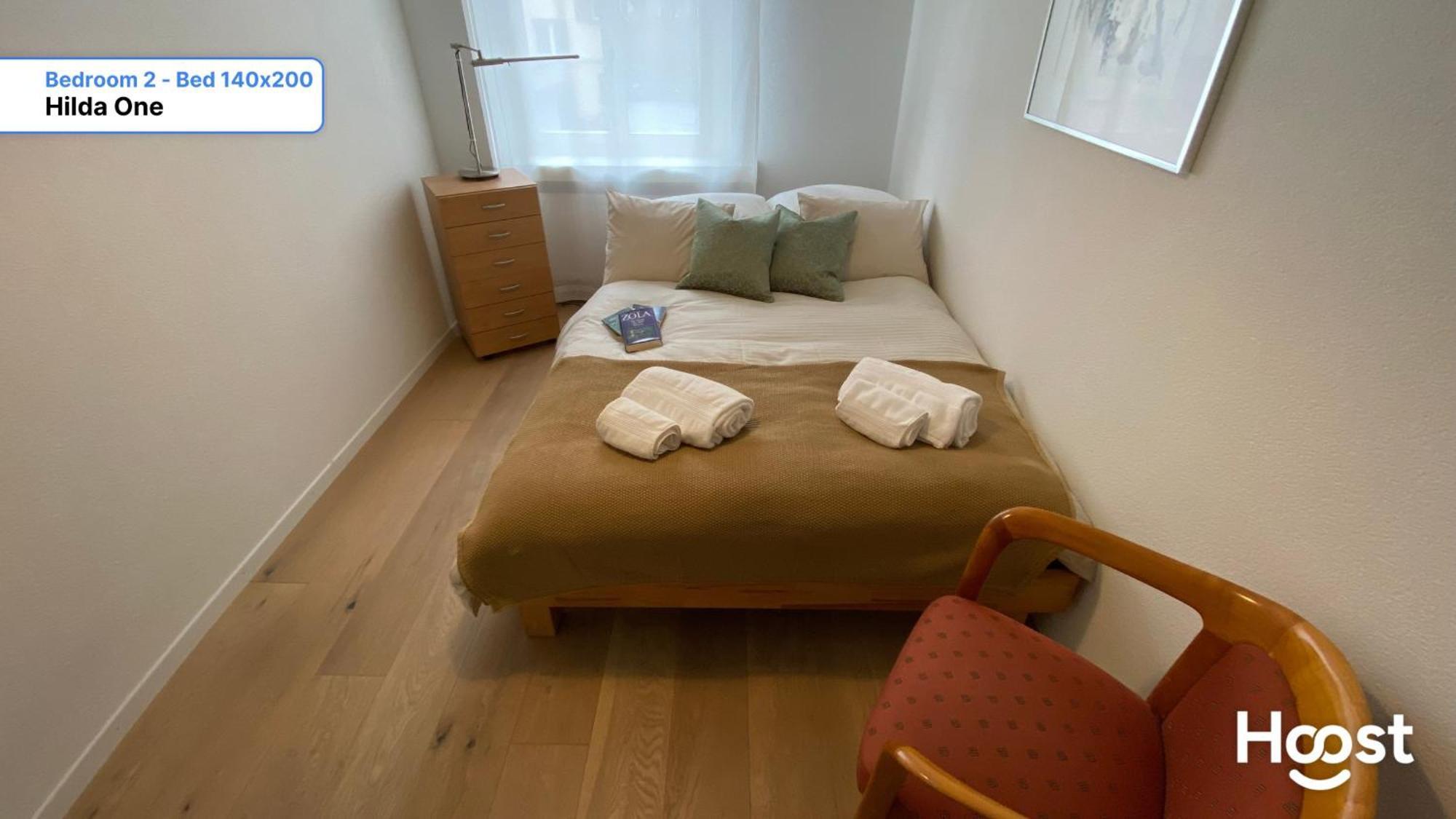 H1 With 4,5 Room, Bathroom, Kitchen, Central, Quiet & Modern With Office 취리히 외부 사진